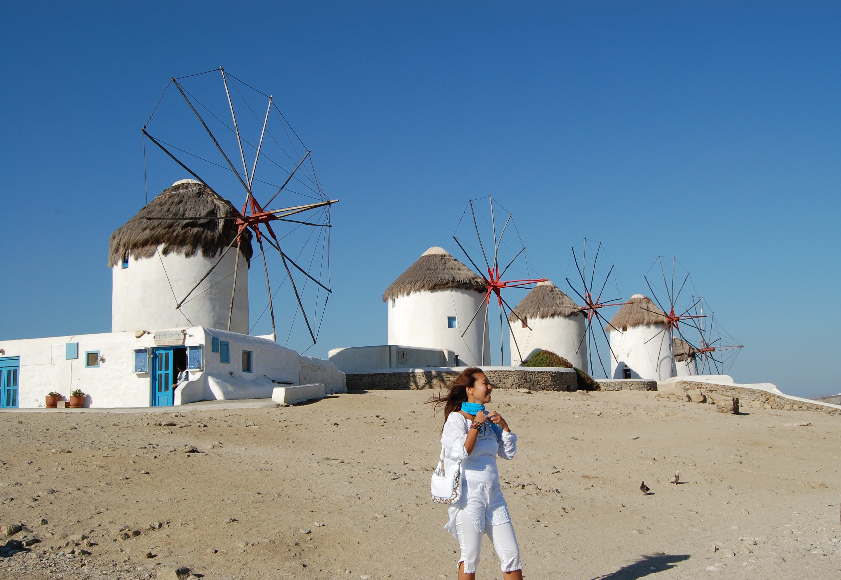 ミコノス島の風車とリトルヴェニス