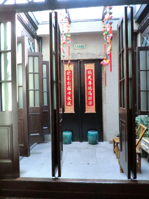 新天地でオールド上海の家屋を再現した博物館