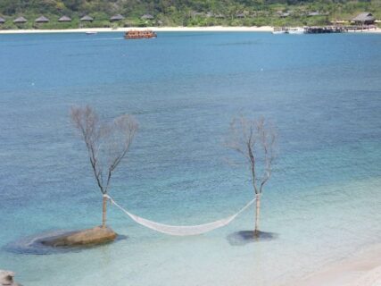 朝ご飯後のビーチウォークとラングール＠シックスセンシズ ニンヴァンベイ