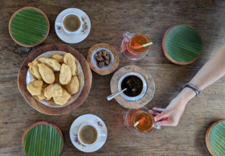 バリ島ムンドックエリアでコーヒーのテイスティング＠Kejapa bamboo and coffee house