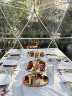 グランピング森の空の美味しい朝ご飯