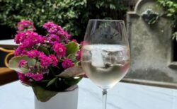 ジャスミンが咲く裏庭でアペリティフ＠ジュリアナホテル